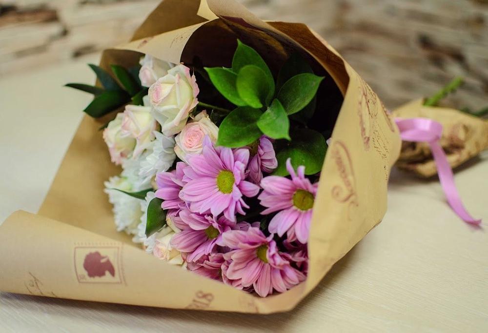 Букет цветов из: Розы и Хризантемы в Большая Вруда