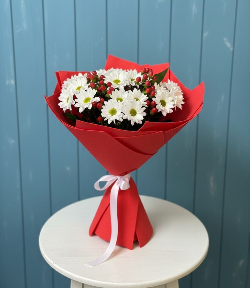 Букет цветов из: Хризантемы в Большая Вруда