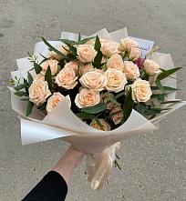 Букет Кремовые розы Латте #REPLACE_PRED# Большая Вруда
