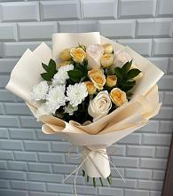 Букет цветов из:  Розы и Хризантемы в Большая Вруда