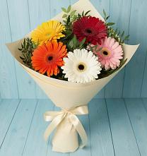 Букет цветов из:  Герберы #REPLACE_PRED# Большая Вруда