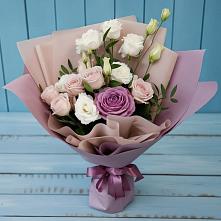 Букет цветов из:  Розы и Лизиантусы #REPLACE_PRED# Большая Вруда