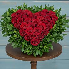 Цветочная композиция из Розы в виде сердца в Большая Вруда