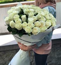 Букет 35 Белых роз #REPLACE_PRED# Большая Вруда