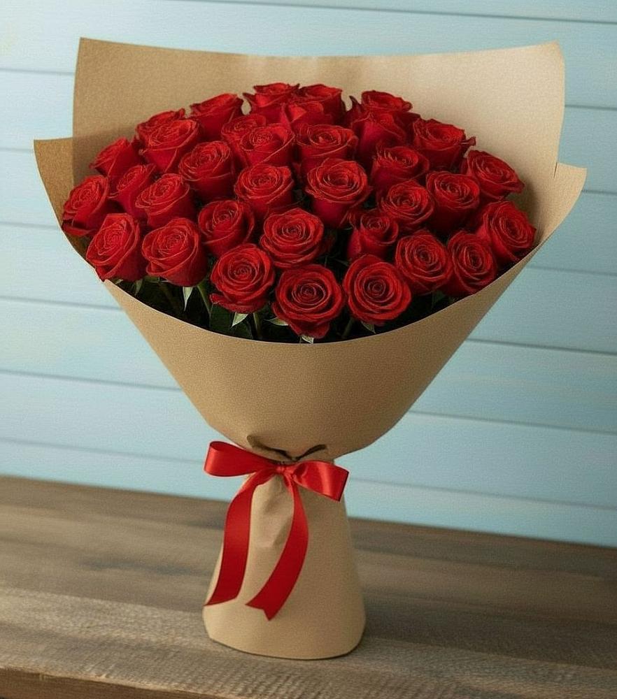 Букет Красные розы Милано в Большая Вруда