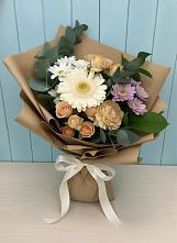 Букет цветов из:  Герберы и Хризантемы в Большая Вруда