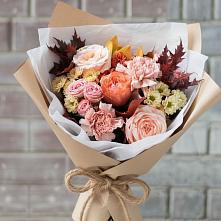 Букет цветов из:  Гвоздики, Хризантемы и Розы в Большая Вруда