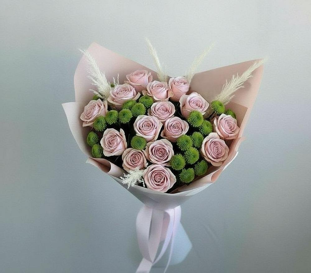 Букет цветов из: Розы и Хризантемы в Большая Вруда