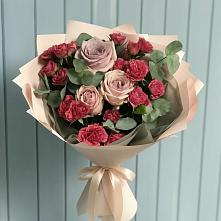 Букет цветов из:  Гвоздики и Розы #REPLACE_PRED# Большая Вруда