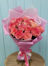 Букет 15 Розовых роз Равель #REPLACE_PRED# Большая Вруда