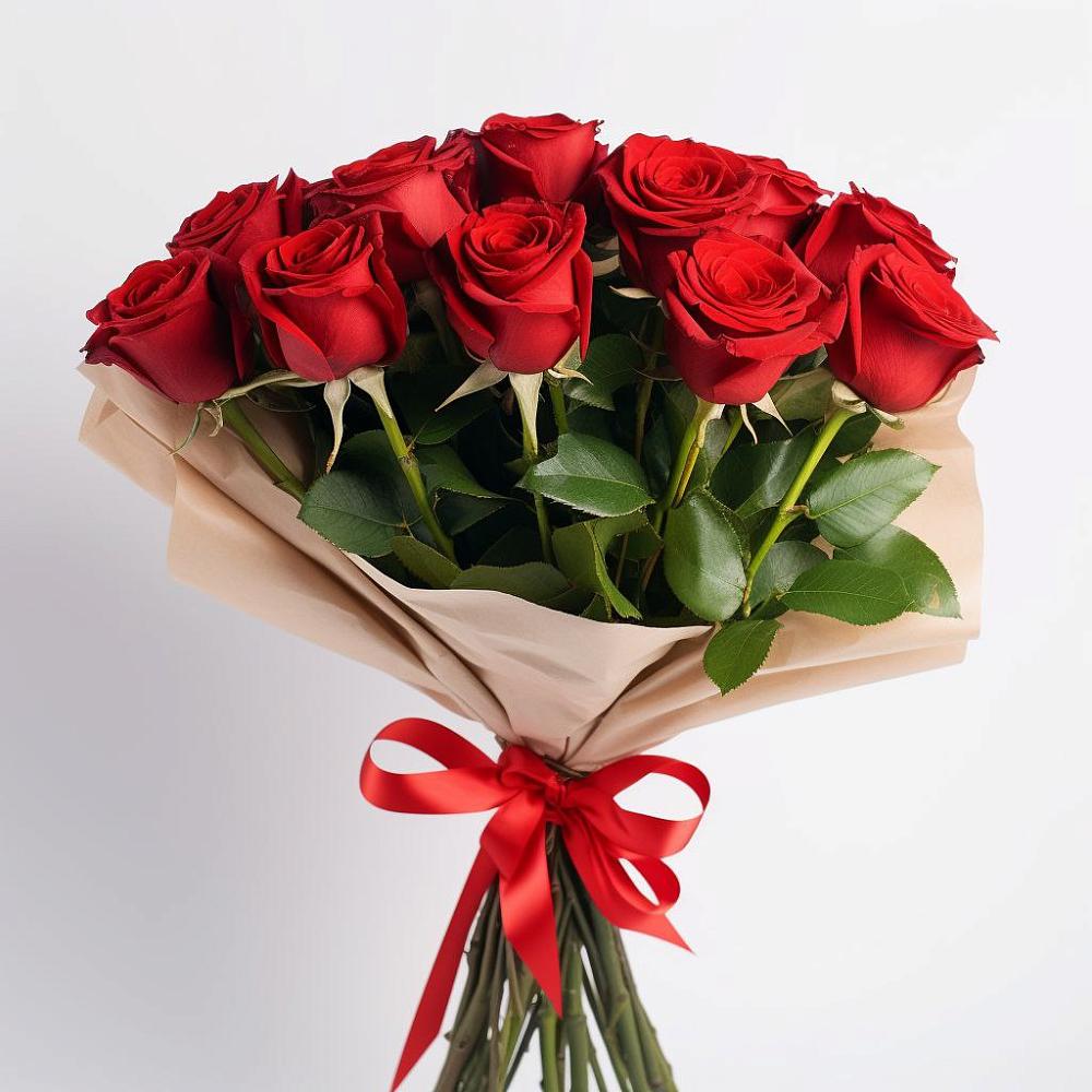 Букет 11 Красных роз Эдлесс Лав в Большая Вруда