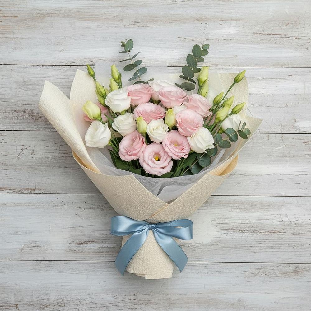 Букет цветов из: Лизиантусы в Большая Вруда